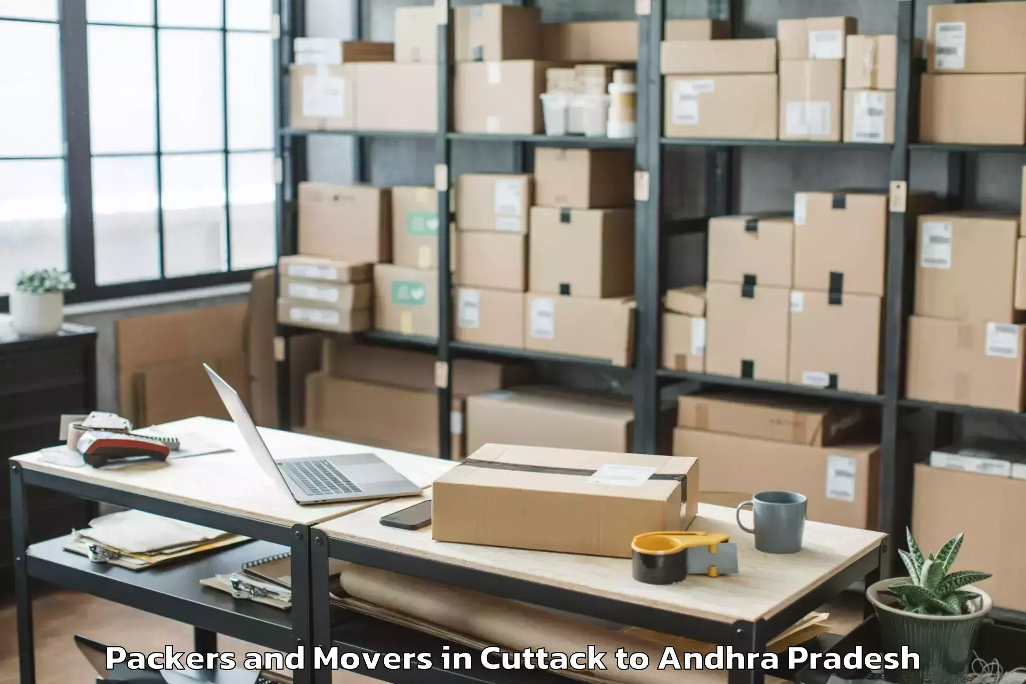 Book Cuttack to Vadlapudi Packers And Movers